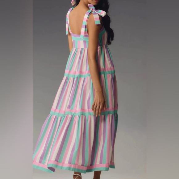 Striped Pastel Sundress - Picture 2 of 5
